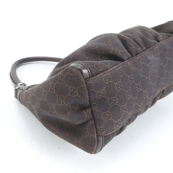 Gucci GG Canvas Abby 265692 Leather Shoulder Bag Shoulder Hand Genuine Leather - Picture 4 of 9